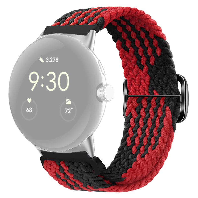 For Google Pixel Watch 2 Pixel Watch Braided Watch Band Adjustable Buckle Stretchy Wristband Sport Strap For Google Pixel Watch 2 Pixel Watch Braided Watch Band Adjustable Buckle Stretchy Wristband Sport Strap